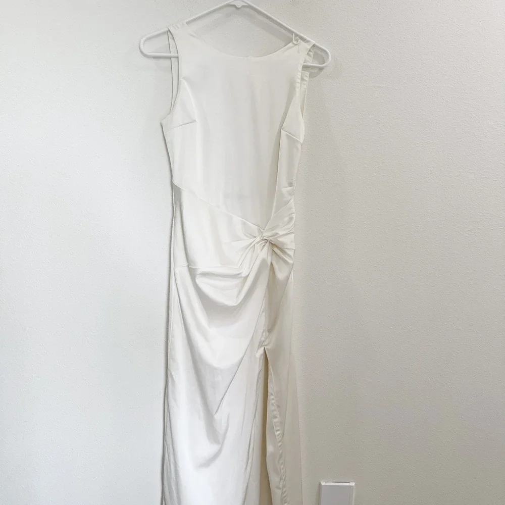 Abercrombie Draped Skirt Maxi Dress Wedding Graduation Boho Party Maxi Dress S